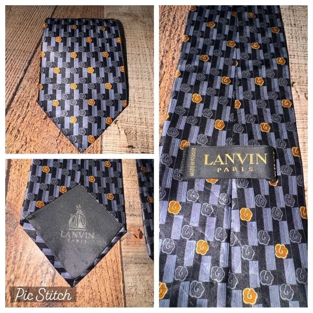 Lanvin Paris men’s tie
100% silk